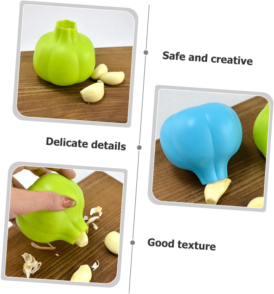 Garlic Peeler Silicone Garlic Peeler 2-Pack Skin Remover Tube Roller for Easy Clove Peeling Ergonomic Shape Kitchen Tool 3.14 X 3.14 X 0.98 in
