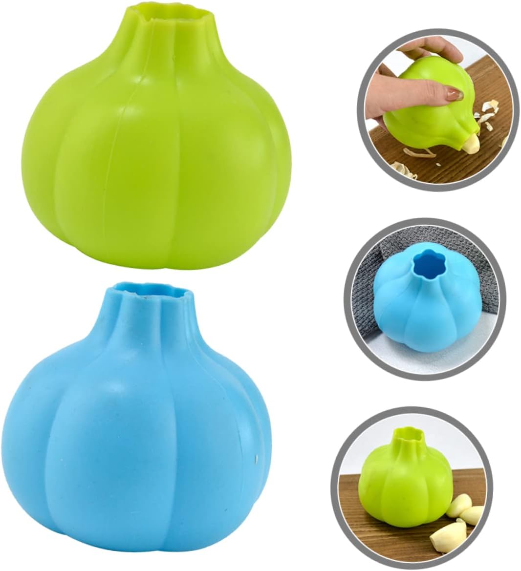 Garlic Peeler Silicone Garlic Peeler 2-Pack Skin Remover Tube Roller for Easy Clove Peeling Ergonomic Shape Kitchen Tool 3.14 X 3.14 X 0.98 in