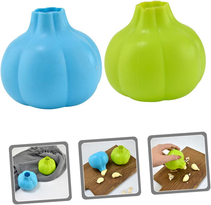 Garlic Peeler Silicone Garlic Peeler 2-Pack Skin Remover Tube Roller for Easy Clove Peeling Ergonomic Shape Kitchen Tool 3.14 X 3.14 X 0.98 in
