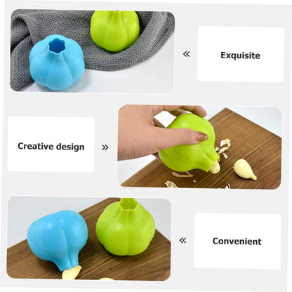 Garlic Peeler Silicone Garlic Peeler 2-Pack Skin Remover Tube Roller for Easy Clove Peeling Ergonomic Shape Kitchen Tool 3.14 X 3.14 X 0.98 in