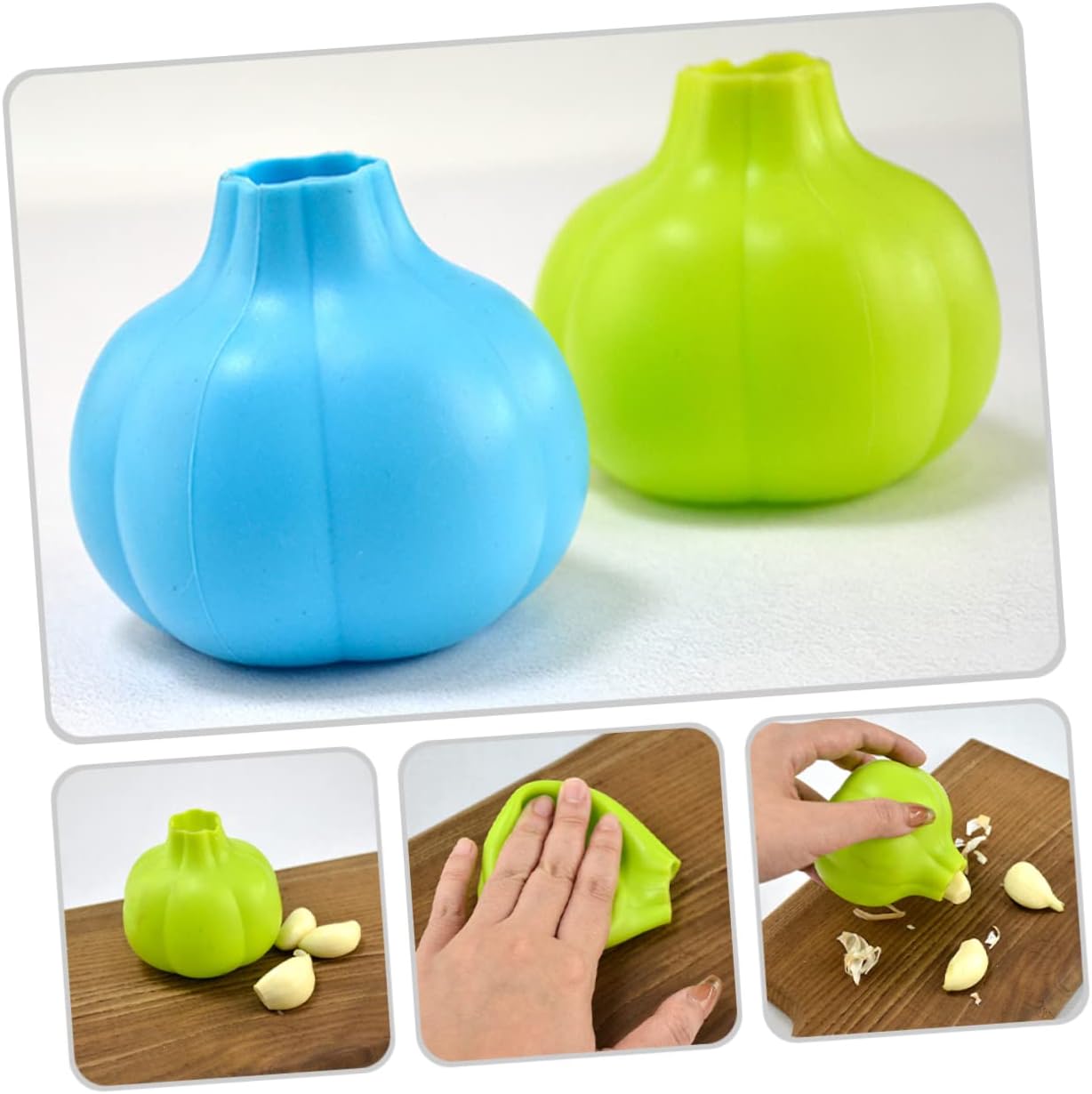 Garlic Peeler Silicone Garlic Peeler 2-Pack Skin Remover Tube Roller for Easy Clove Peeling Ergonomic Shape Kitchen Tool 3.14 X 3.14 X 0.98 in