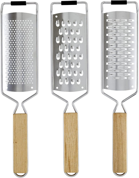 Gift Set Kitchen Essentials TableSugar Black and White Cardboard Book Gift Box, 3-Pieces, Cheese Graters