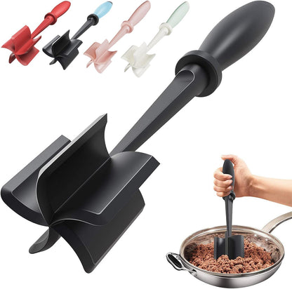 Upgrade Meat Chopper Hamburger Masher Ground Beef Smasher Utensil Mix Tool