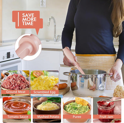 Upgrade Meat Chopper Hamburger Masher Ground Beef Smasher Utensil Mix Tool
