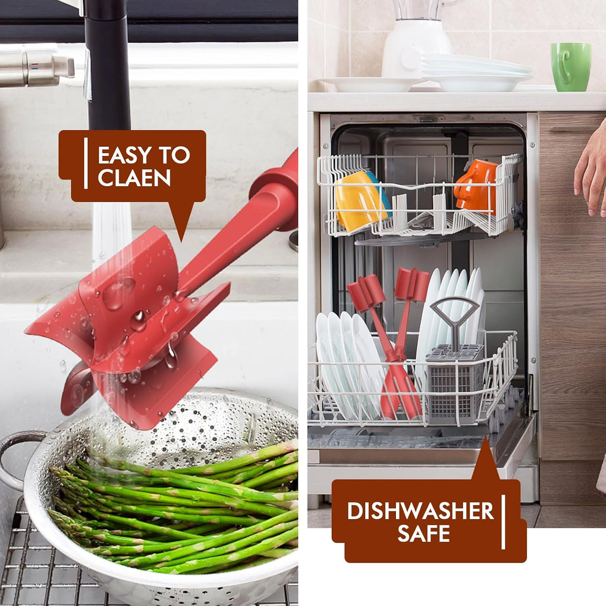 Upgrade Meat Chopper Hamburger Masher Ground Beef Smasher Utensil Mix Tool
