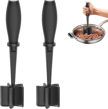 Upgrade Meat Chopper Hamburger Masher Ground Beef Smasher Utensil Mix Tool
