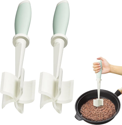 Upgrade Meat Chopper Hamburger Masher Ground Beef Smasher Utensil Mix Tool