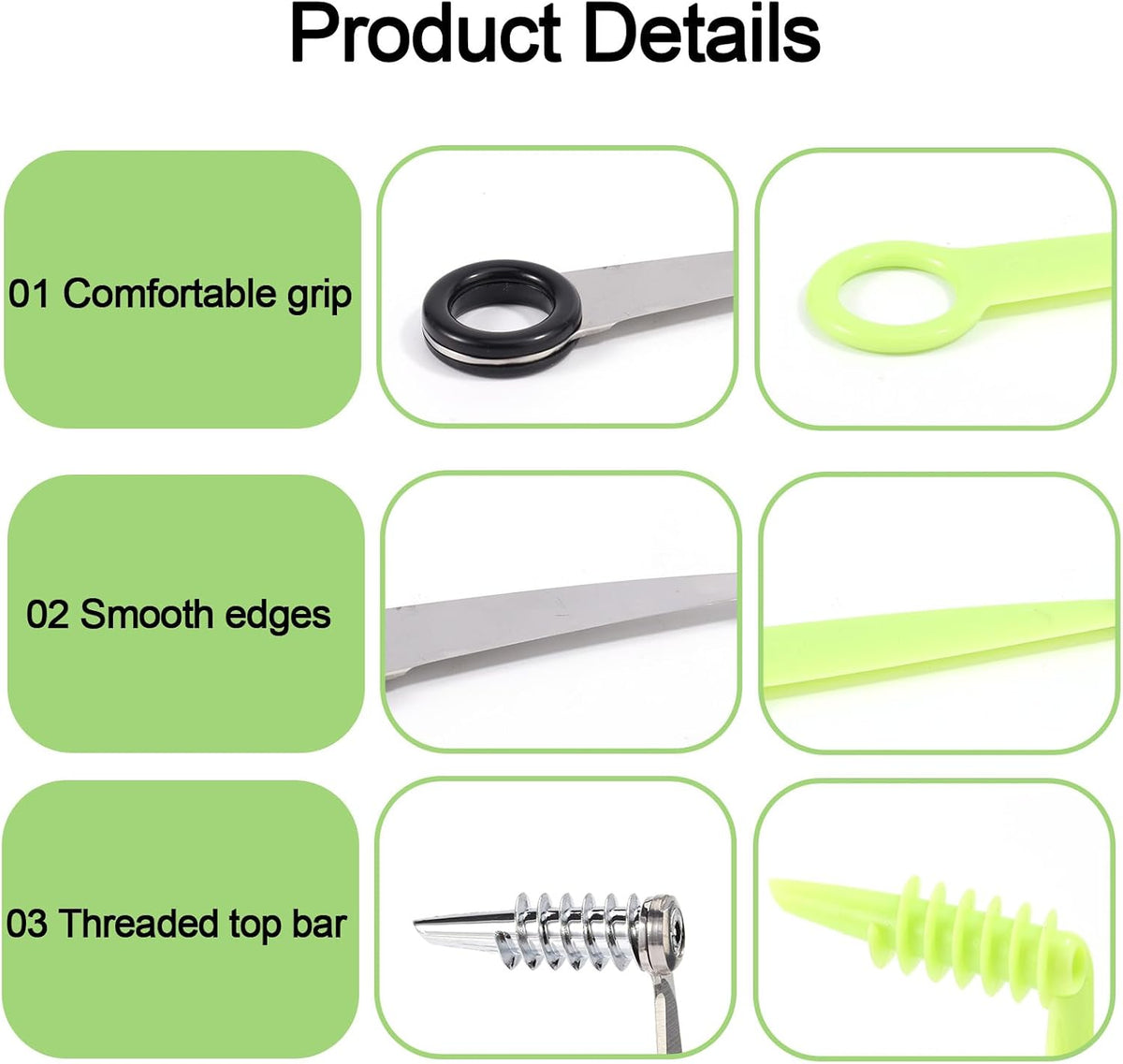 2pcs Spiral Cutter Knives, Stainless Steel Plastic Vegetable Spiralizer Slicer Cutter Manual Spiral Screw Slicer Practical Kitchen Accessories for Potatoes Cucumbers Carrots Fruits
