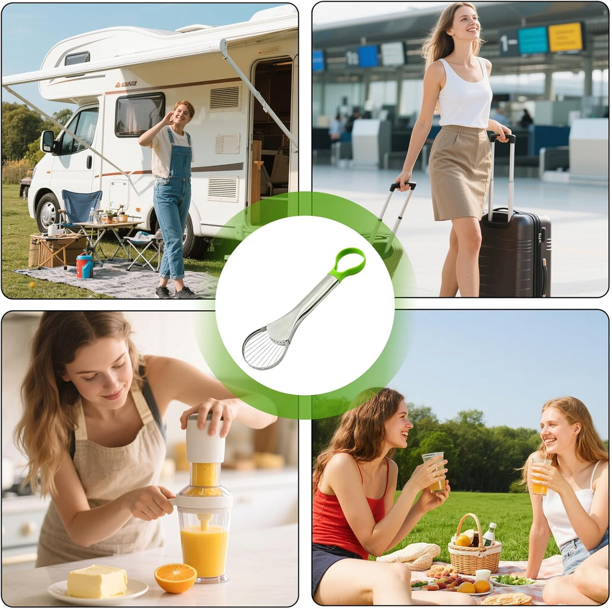 2-in-1 Avocado Slicer Pitter Cutter and Stainless Tool | Slice, pit, and dice avocados effortlessly with this 2-in-1 stainless steel avocado slicer pitter and cutting tool.