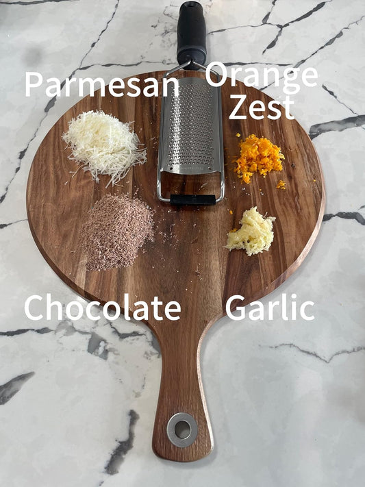 Stainless Steel Ultra Fine Cheese Grater Great for Hard Cheeses, Chocolate, Nutmeg, and Lemon Zest