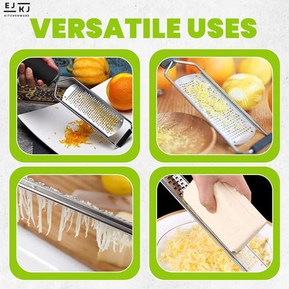 Stainless Steel Ultra Fine Cheese Grater Great for Hard Cheeses, Chocolate, Nutmeg, and Lemon Zest