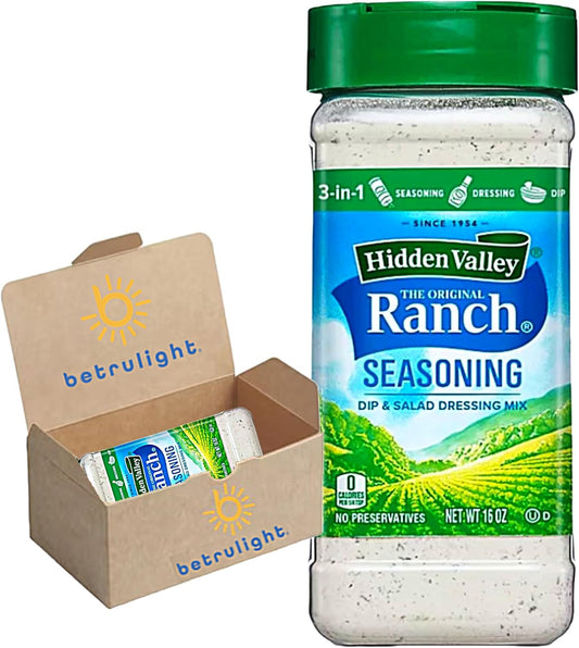 Ranch Seasoning Powder | Hidden Valley Original Ranch Salad Dressing, Seasoning Mix and Dip | Creamy Buttermilk | 16 Fl oz Shaker | Every Order is Elegantly Packaged in a Signature Branded Box!