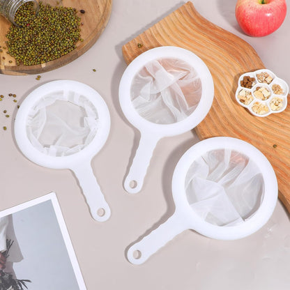 Fine Mesh Strainer with Handle, 3 Pcs Mini Kitchen Colander Sieve