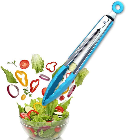 Kitchen Utensil Set - 11 Cooking Utensils - Colorful Silicone Kitchen Utensils - Nonstick Cookware with Spatula Set - Colored Best Kitchen Tools Kitchen Gadgets (Khaki)