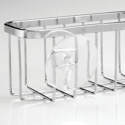 Gia Stainless Steel Dish Sponge Holder Basket with Suction Cups, Ideal for Kitchen Sinks and Bathroom Organization, 2.25"D x 2.5"W x 5.75"H, Set of 1, Polished