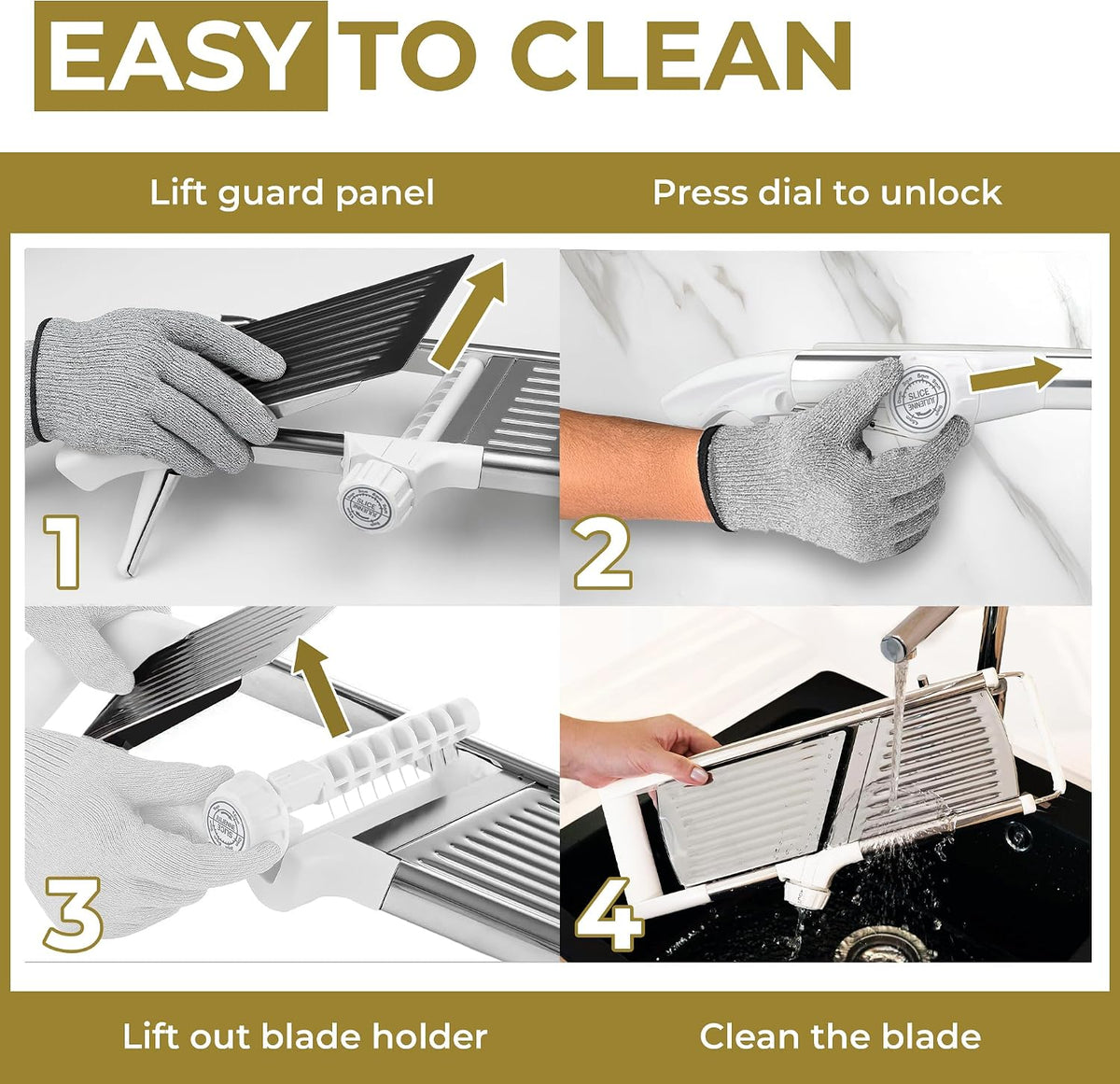 Gramercy Mandoline Food Slicer With 12 Slice Settings, LITE Edition