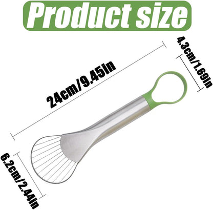 Avocado Slicer, 2 in 1 Stainless Steel Avocado Slicer and Pitter Tool, Avocado Cutter, Avocado Pit Remover, Avocado Peeler, 1Pcs