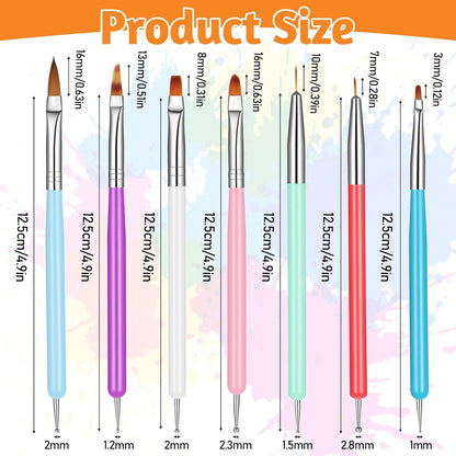 7 Pcs Food Paint Brush, Cookie Decorating Tools Food Brushes for Cooking for Pastry Cookie and Cakes Decoration Candy Decorating Baking Fondant Decoration