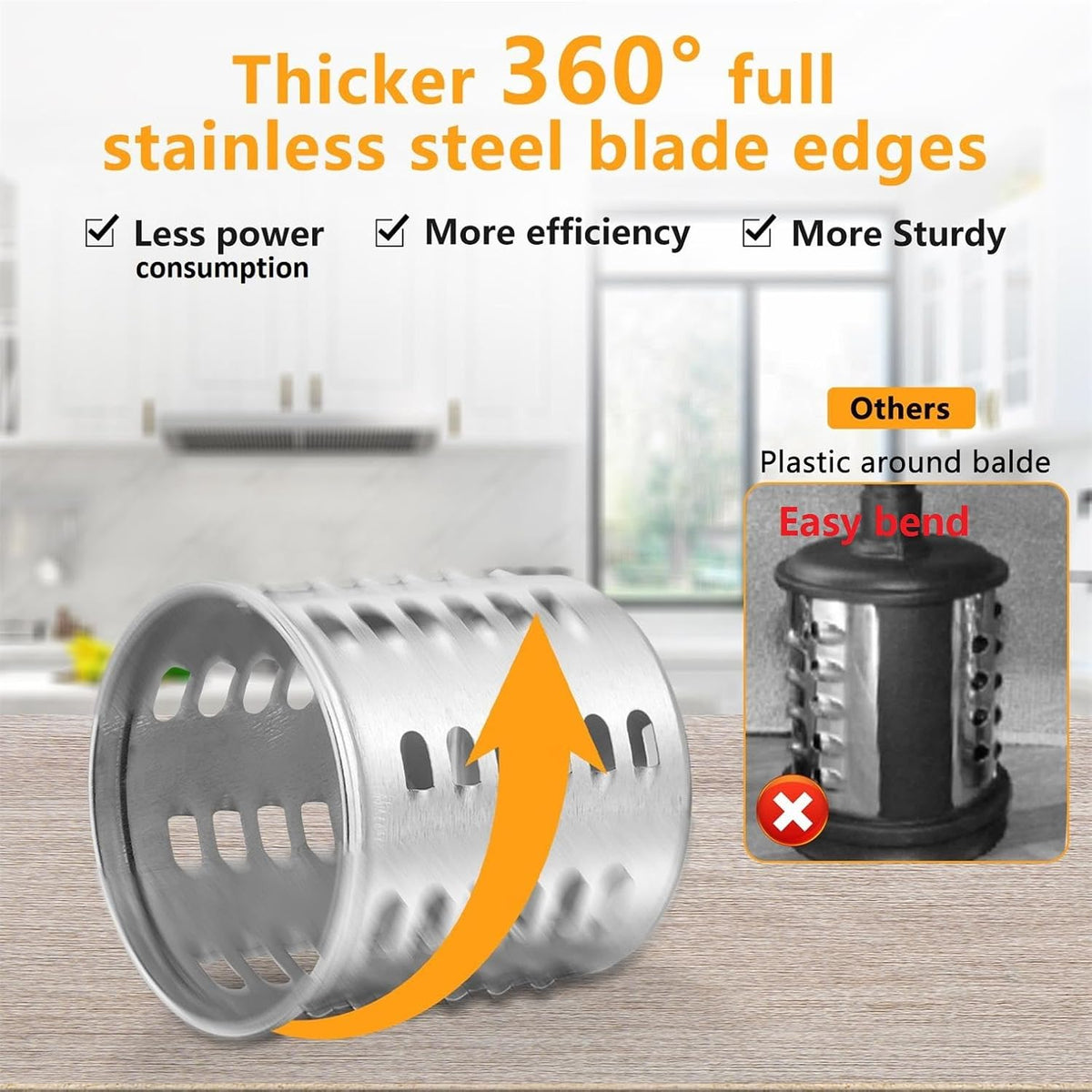 Chesse Grater Slicer Shredder Attachment for Kitchenaid Mixers
