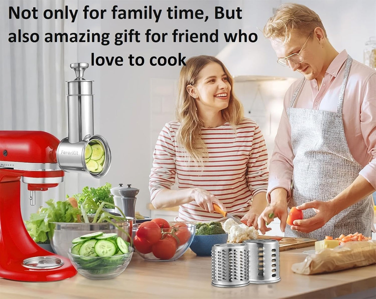 Chesse Grater Slicer Shredder Attachment for Kitchenaid Mixers