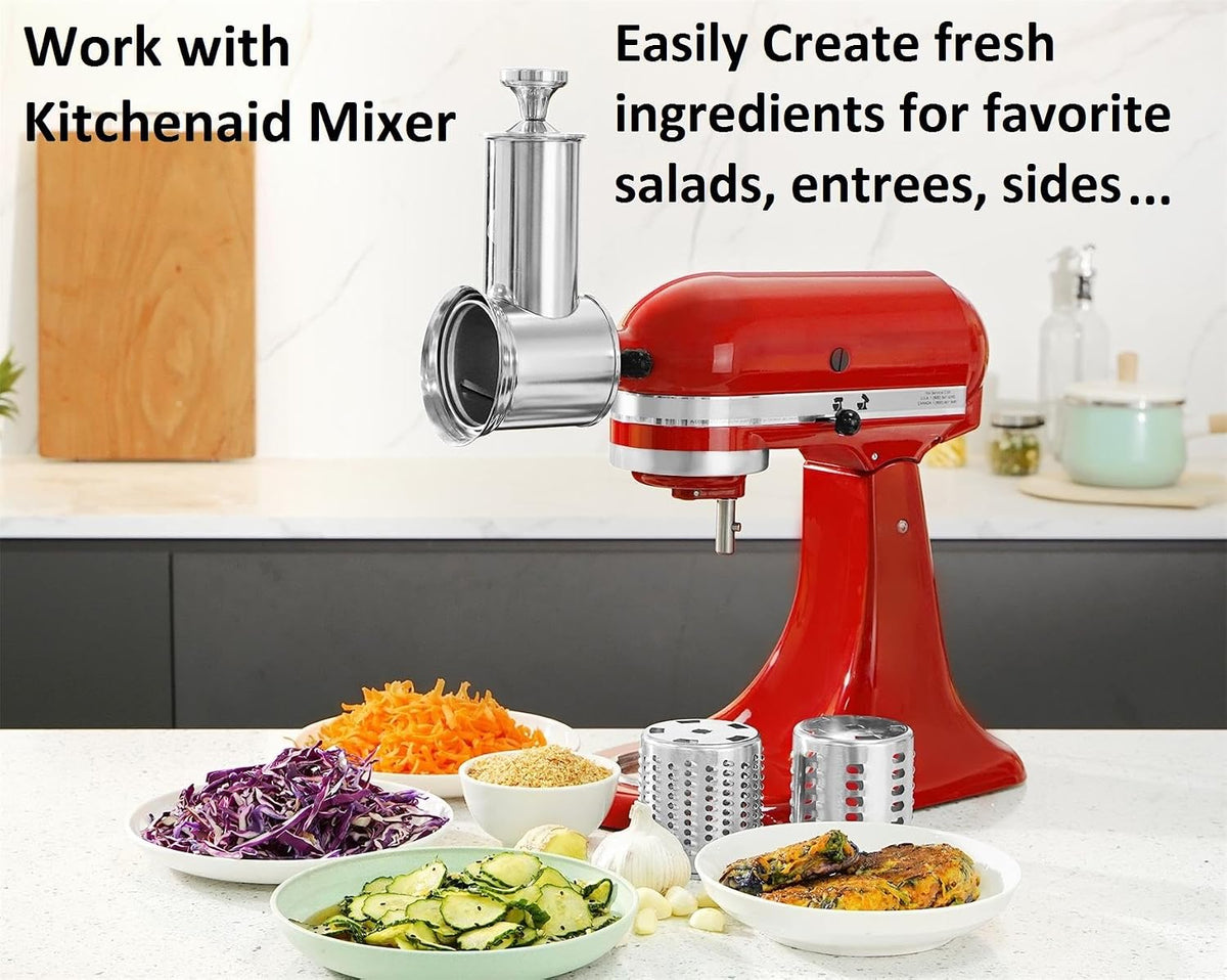 Chesse Grater Slicer Shredder Attachment for Kitchenaid Mixers