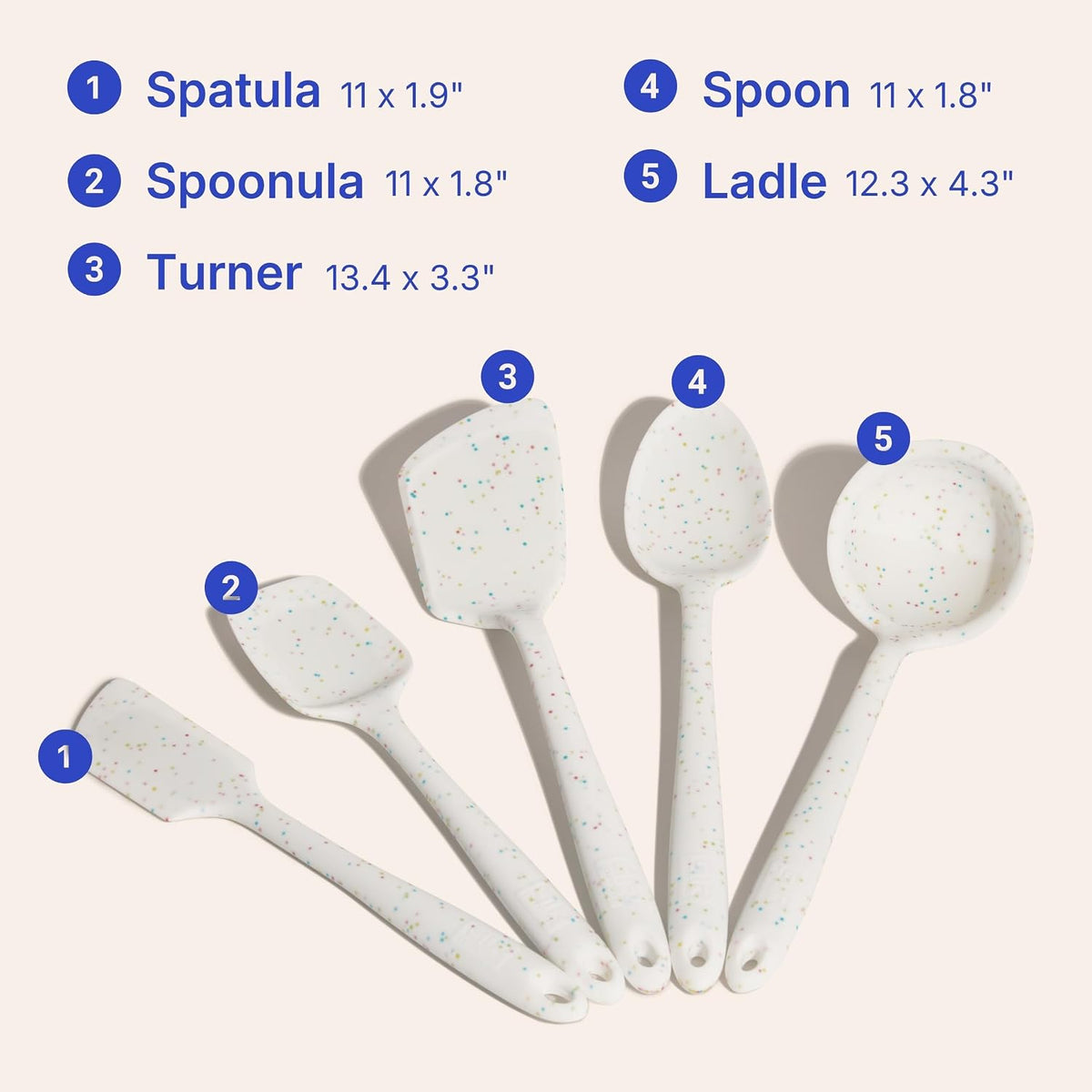 GIR: Silicone Essentials Kitchen Utensils Set – Party Confetti