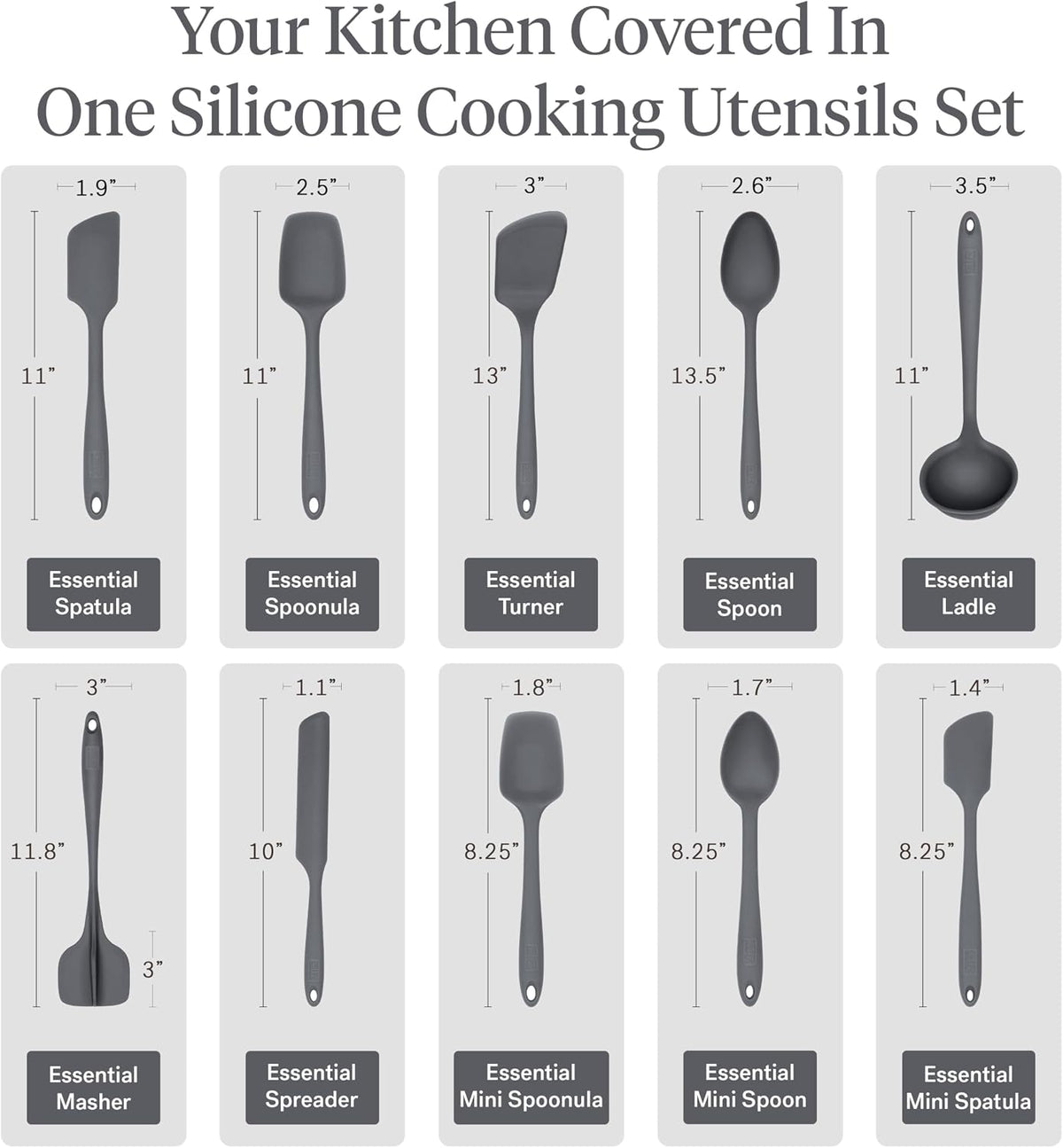 GIR: Silicone Essentials Kitchen Utensils Set – Party Confetti