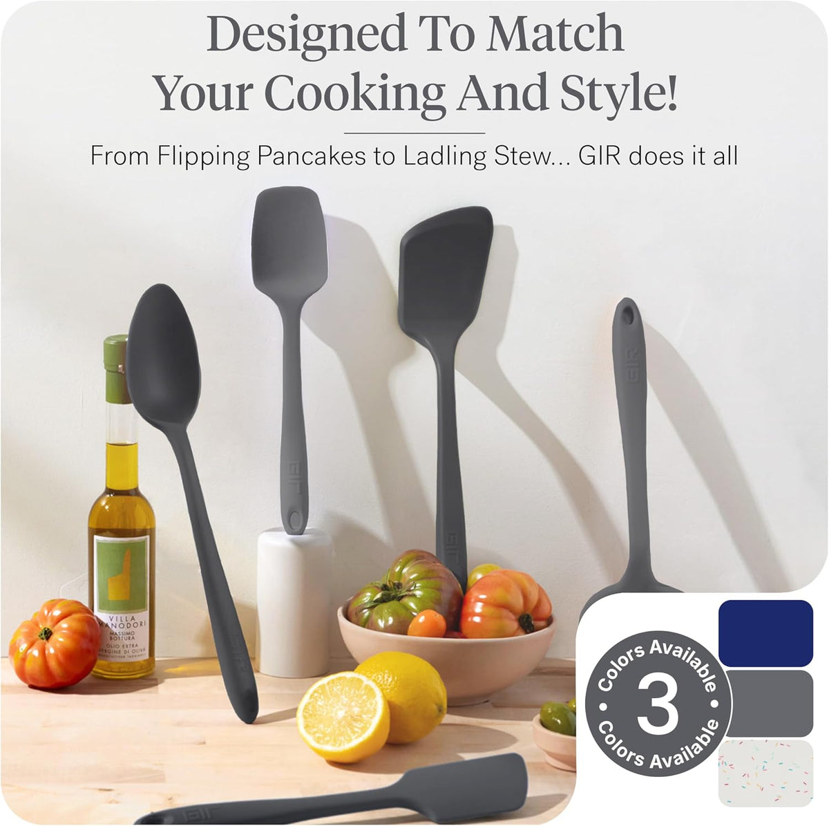 GIR: Silicone Essentials Kitchen Utensils Set – Party Confetti