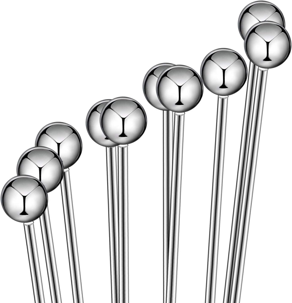 2 Pcs Ball Whisks for Cooking Stainless Steel, 10,12 Inch