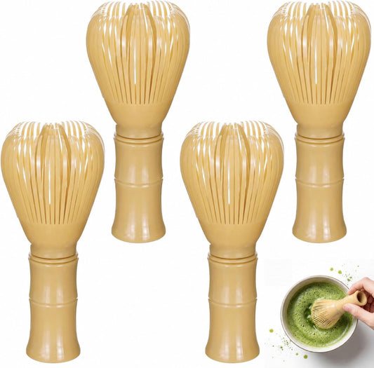 4 Pcs Plastic Matcha Whisk, Reusable Resin Japanese Chasen Matcha Stirrer Gifts, Ideal for Daily Use, Travel, and Gift Giving