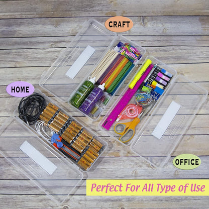 Clear Ruler-Length Pencil Box