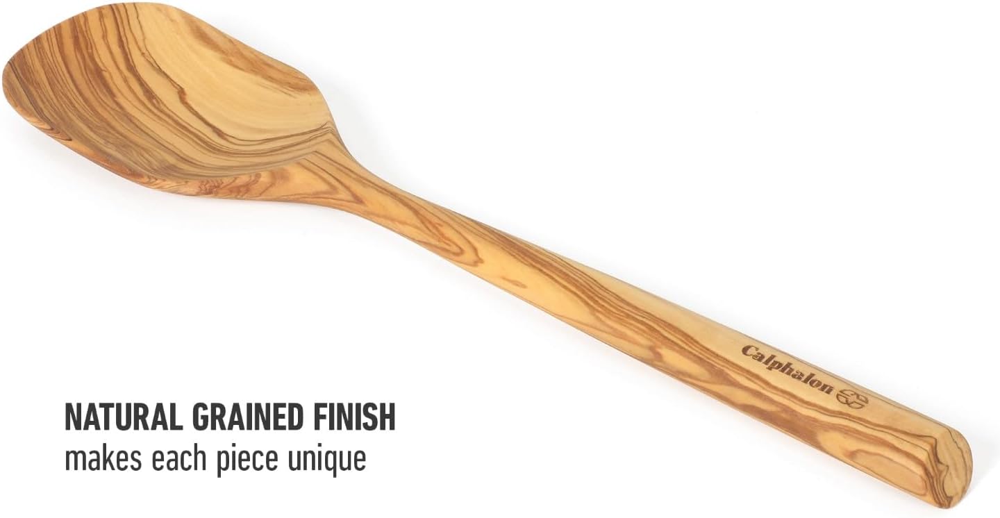 Prime Slotted Turner, 13-Inch Teak Wood Slotted Spatula, Wooden Cooking Turner for Nonstick Cookware, Heat-Resistant Moisture-Resistant Kitchen Tool