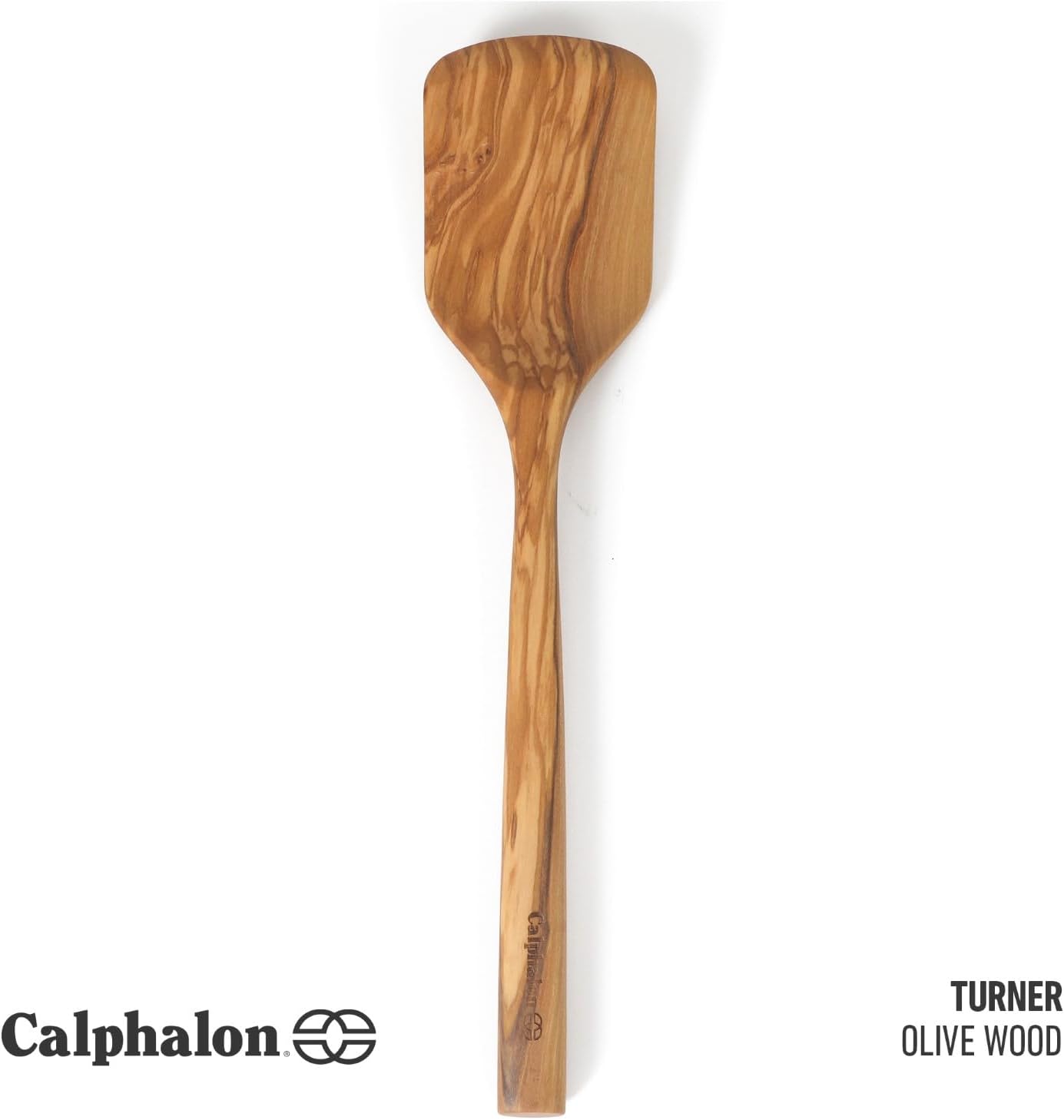 Prime Slotted Turner, 13-Inch Teak Wood Slotted Spatula, Wooden Cooking Turner for Nonstick Cookware, Heat-Resistant Moisture-Resistant Kitchen Tool