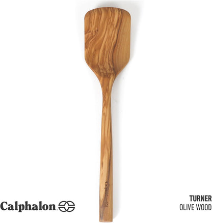 Prime Slotted Turner, 13-Inch Teak Wood Slotted Spatula, Wooden Cooking Turner for Nonstick Cookware, Heat-Resistant Moisture-Resistant Kitchen Tool
