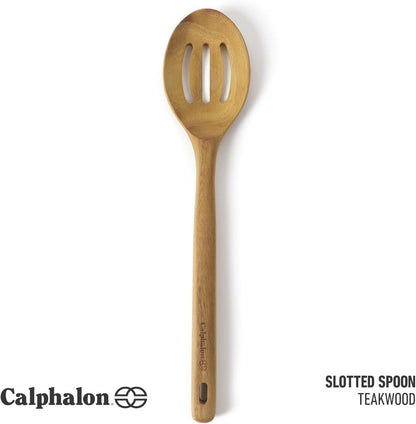 Prime Slotted Turner, 13-Inch Teak Wood Slotted Spatula, Wooden Cooking Turner for Nonstick Cookware, Heat-Resistant Moisture-Resistant Kitchen Tool