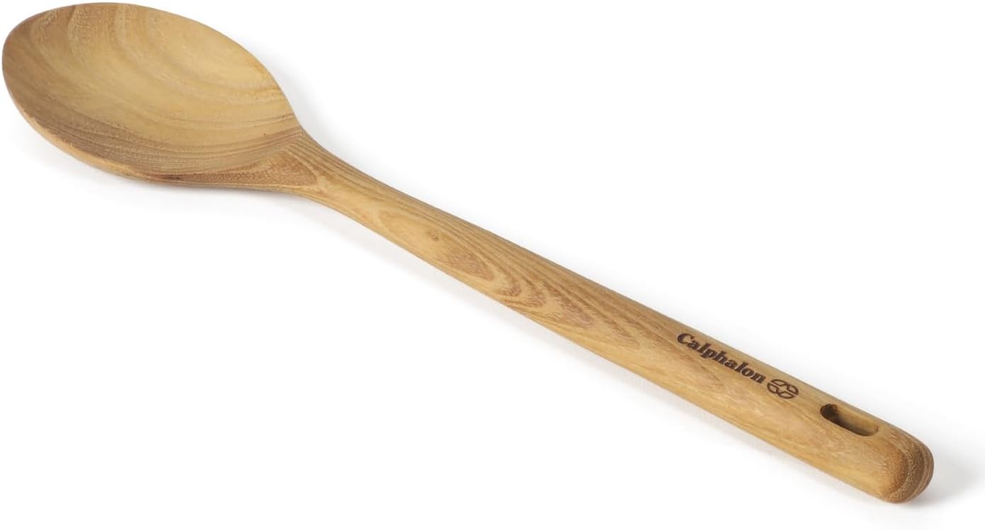 Prime Slotted Turner, 13-Inch Teak Wood Slotted Spatula, Wooden Cooking Turner for Nonstick Cookware, Heat-Resistant Moisture-Resistant Kitchen Tool