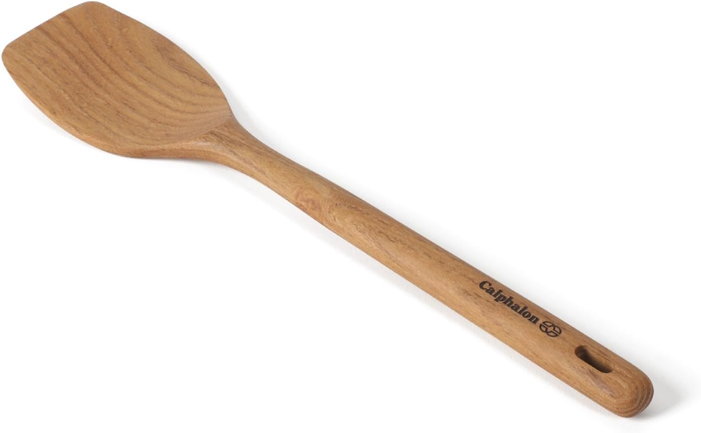 Prime Slotted Turner, 13-Inch Teak Wood Slotted Spatula, Wooden Cooking Turner for Nonstick Cookware, Heat-Resistant Moisture-Resistant Kitchen Tool