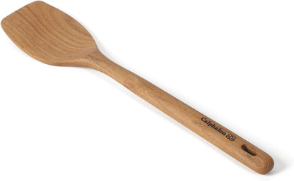 Prime Slotted Turner, 13-Inch Teak Wood Slotted Spatula, Wooden Cooking Turner for Nonstick Cookware, Heat-Resistant Moisture-Resistant Kitchen Tool