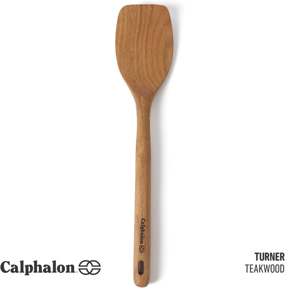 Prime Slotted Turner, 13-Inch Teak Wood Slotted Spatula, Wooden Cooking Turner for Nonstick Cookware, Heat-Resistant Moisture-Resistant Kitchen Tool
