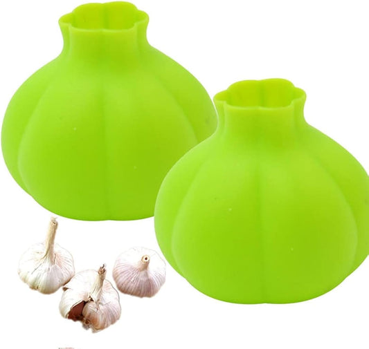 Silicone Garlic Peeler Garlic Skin Remover Keeper Easy Quick to Peel2 PCS Garlic Cloves Automatic Garlic Skin Remover Keeper Garlic Roller Peeling funny kitchen tools