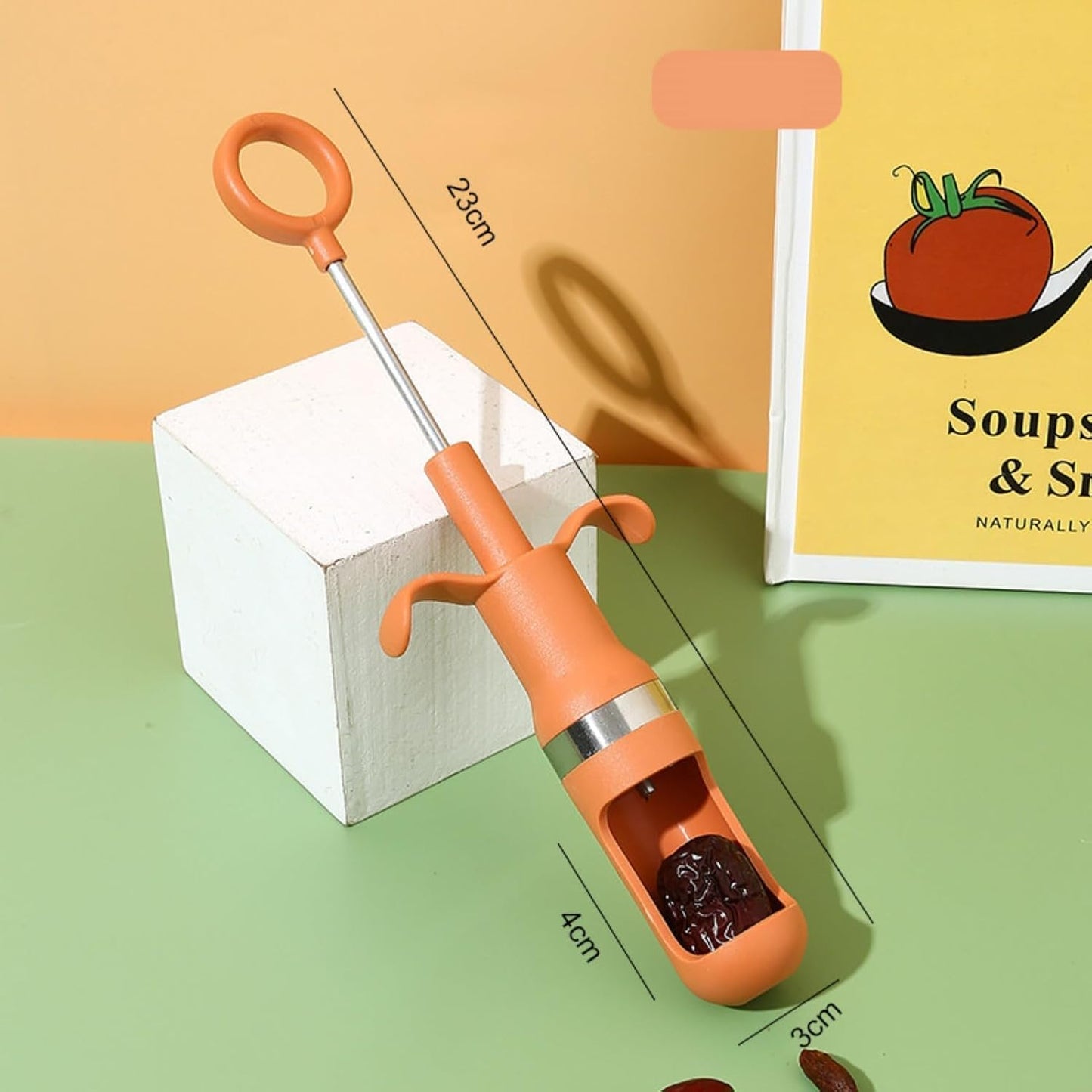 2PCS Cherry Pitter, Cherry Pitter Tool Pit Remover, Jujube Seed Remover Fruit Corer Pitter for Making Cherry Jam Remove Cherry Seed 23cm