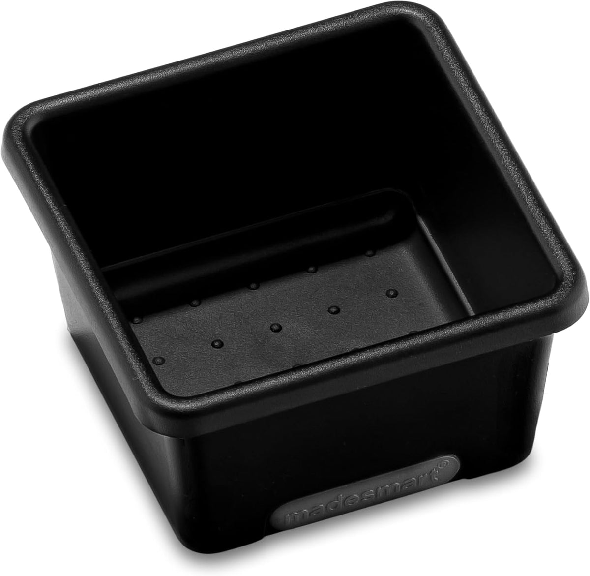 Classic 13 x 4 Long Storage Bin, Carbon | non slip feet, rounded corners, open compartment, soft grip lining, utensils tools supplies, office craft items, woman owned
