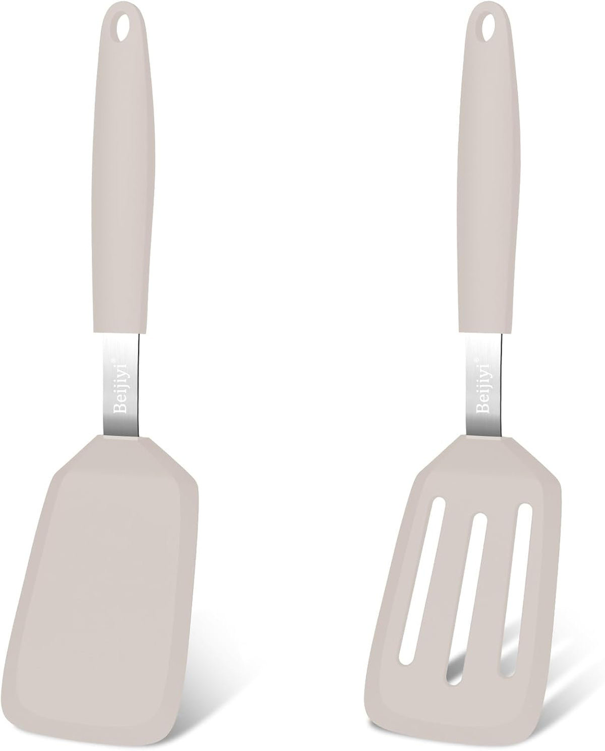 2 Pack Silicone Spatula Set, Heat Resistant, for Nonstick Cookware