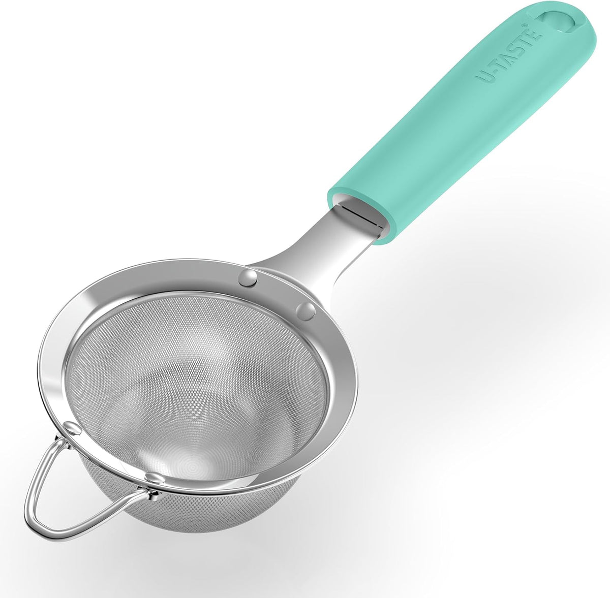Fine Mesh Strainer, 18/8 Stainless Steel Sieve 30 Mesh, M/Aqua Sky