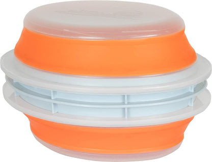 Collapsible Plastic Batter Bowl | Mess-Free Breading Shaker Container & Mixer | Ideal for Fish Fry, Fried Chicken, Onion Rings, Wings & More