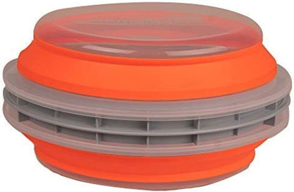 Collapsible Plastic Batter Bowl | Mess-Free Breading Shaker Container & Mixer | Ideal for Fish Fry, Fried Chicken, Onion Rings, Wings & More