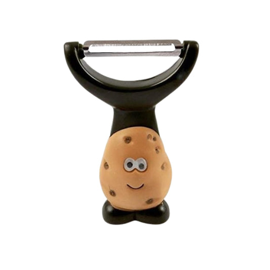 Joie Mr Potato Y-Shaped Peeler, Cute Kitchen Gadget for Vegetables and Fruit, Create Long Wide Veggie Pasta Strands, Stainless Steel Blade