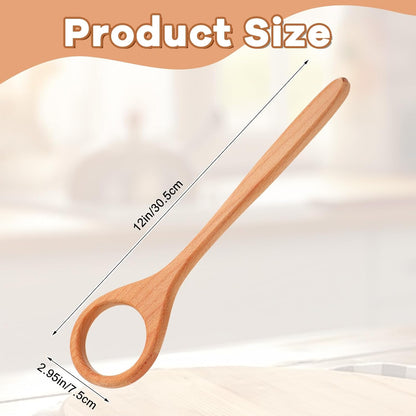 12 Inch Wooden Danish Dough Whisk, Sourdough Whisk Bread Whisking Tool for Mixing, Sourdough Stirrer Mixer for Egg Flour Pizza Pastries, Bread Baking Supplies