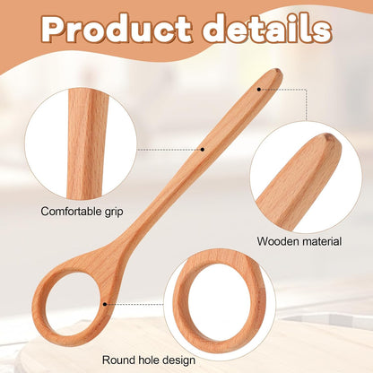 12 Inch Wooden Danish Dough Whisk, Sourdough Whisk Bread Whisking Tool for Mixing, Sourdough Stirrer Mixer for Egg Flour Pizza Pastries, Bread Baking Supplies