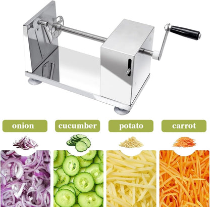 Vegetable Spiralizer Zucchini Noodle Maker for Healthy Industrial Quality Vegetable Slicer for Veggies, Potato Cutter, Zoodle Maker, with Strong Suction Cup Spiral Vegetable Cutter Slicer
